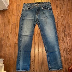 Banana Republic 34/32 Blue Jeans Athletic Taper Fit Stretch
